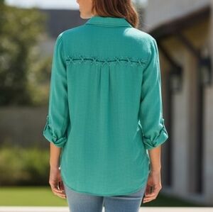 Billy T Teal Button Down Shirt